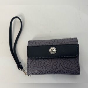 Stone Mountain Purple and Black Wristlet